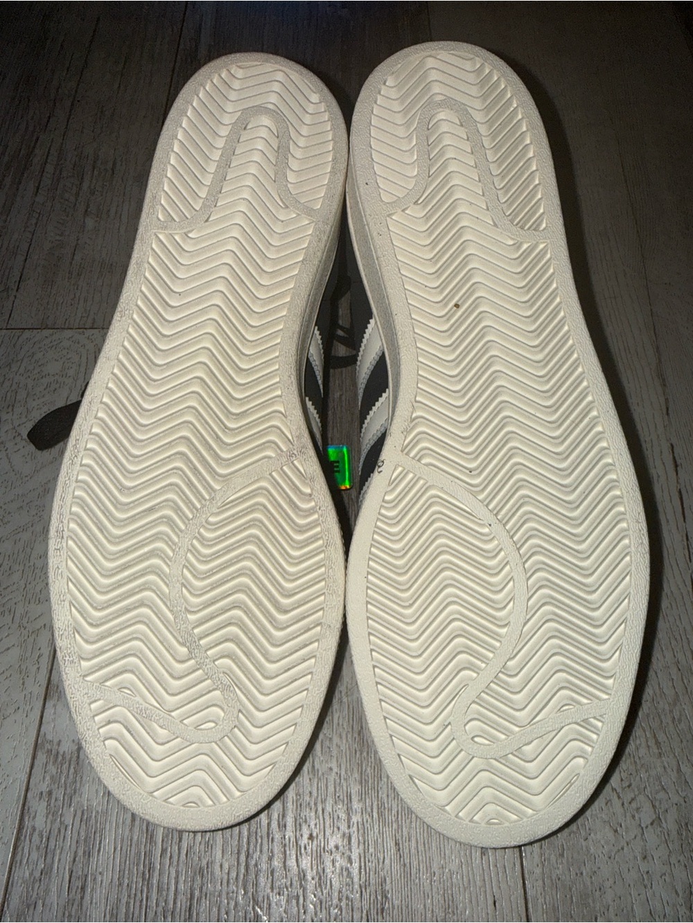 Adidas Superstar Black and White Suede Shell-Toe Sneakers size 8 1/2 men’s 9.5 w - Picture 6 of 7
